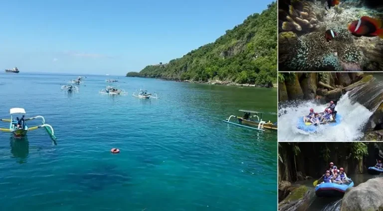Blue Lagoon Snorkeling Tour and Rafting Tour, Bali Snorkeling Rafting Tours, Bali Double Activities Tour Packages, Bali Green Tour