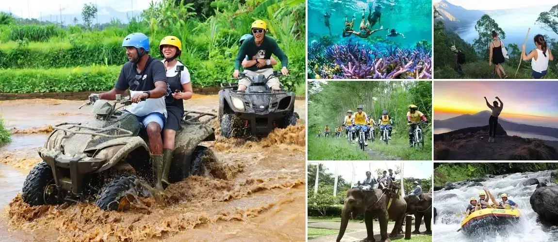 Bali Double Activities Tour Packages, Bali Double Adventures Tours, Bali Green Tour