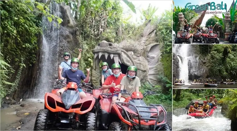 Bali ATV Ride Ayung River Rafting Tour, Bali ATV Ride and Rafting Tour, Bali Double Activities Tour Packages, Bali Green Tour