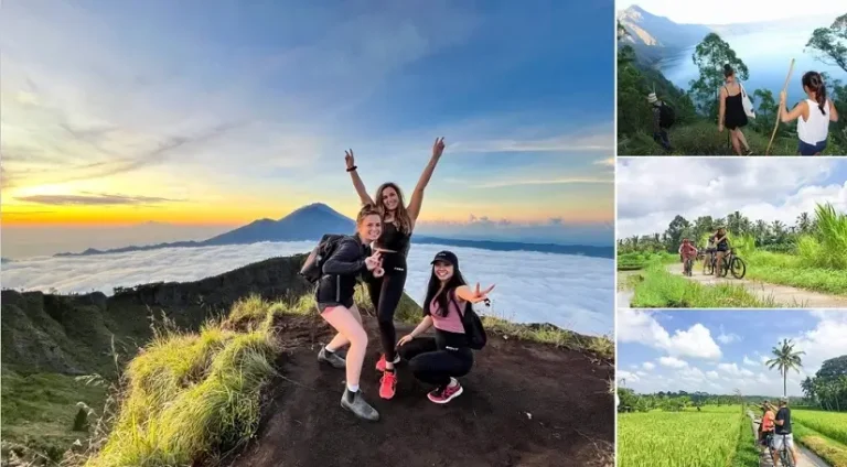 Bali Mount Batur Sunrise Trekking Kintamani Cycling Tour, Bali Trekking Cycling Tour