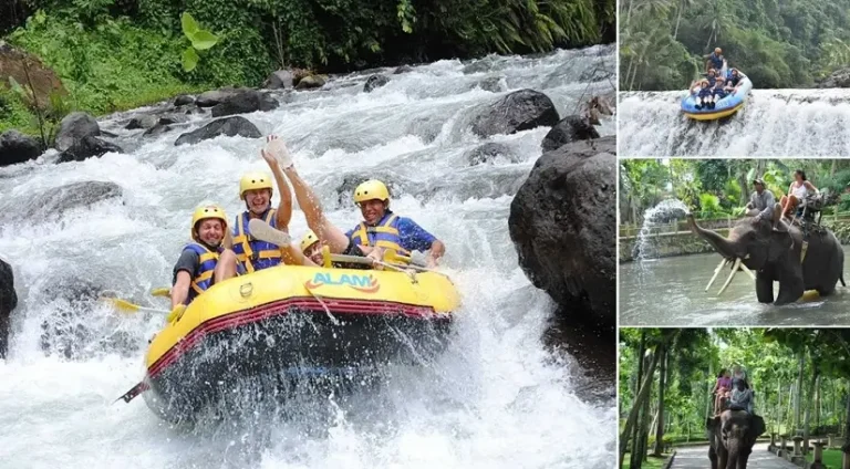 Telaga Waja Rafting Elephant Ride Tour, Bali Rafting Elephant Ride Tours, Bali Double Activities Tour Packages