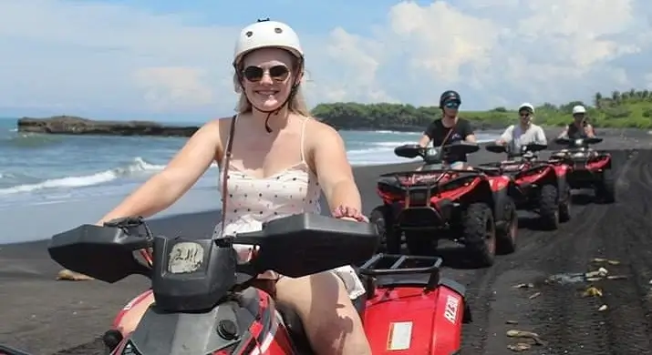 Bali Beach ATV Ride, Black Sandy Beach Klecung Beach