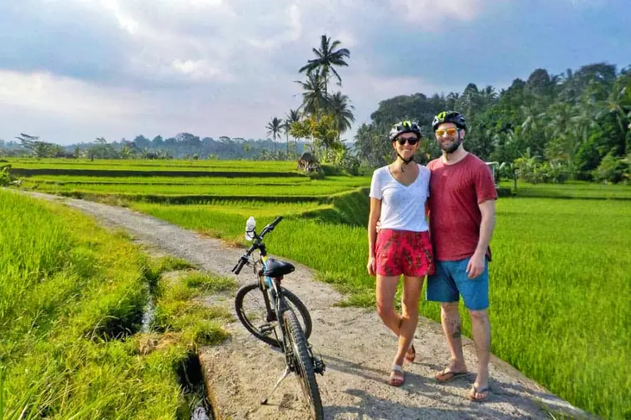 Tegalalang Rice Terrace e-bike tour, Bali Cycling Tour, Bali Green Tour Tegalalang Rice Terrace e-bike tour